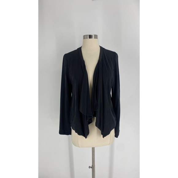 Eileen Fisher Ruffle Open Front Cardigan - Picture 1 of 12